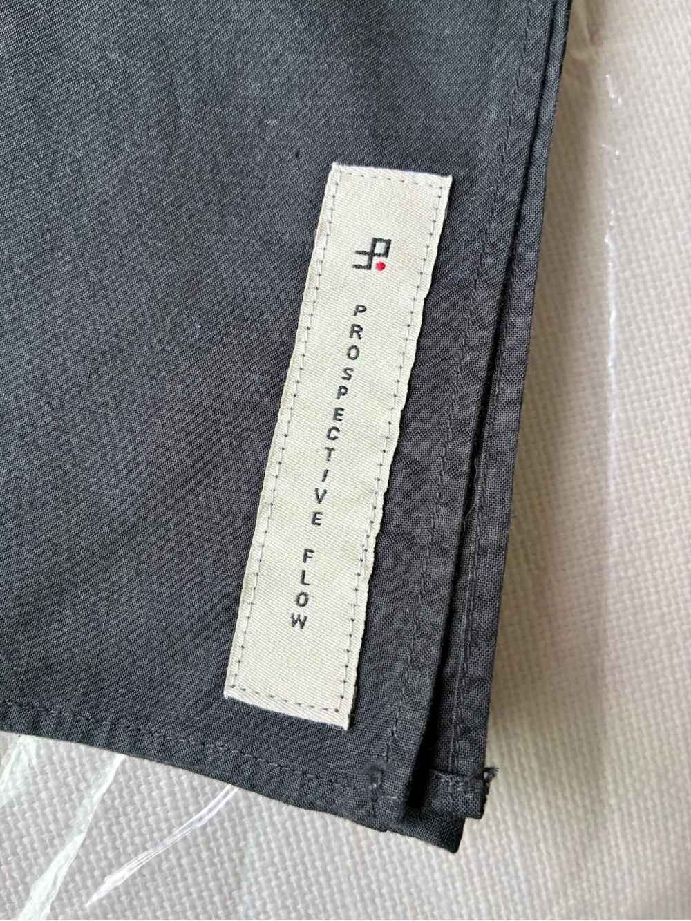 *NWT* Prospective Flow Cotton Square Scarf 50x50cm Black Text Print Designer